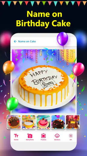 Birthday Photo Frame Maker App screenshot