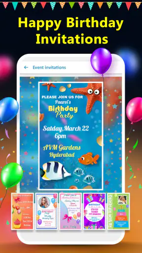 Birthday Photo Frame Maker App screenshot