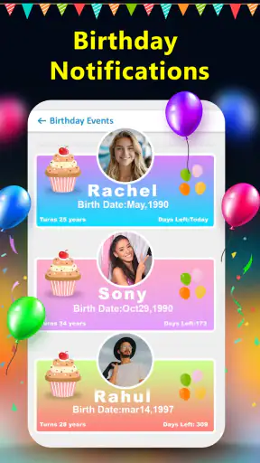 Birthday Photo Frame Maker App screenshot