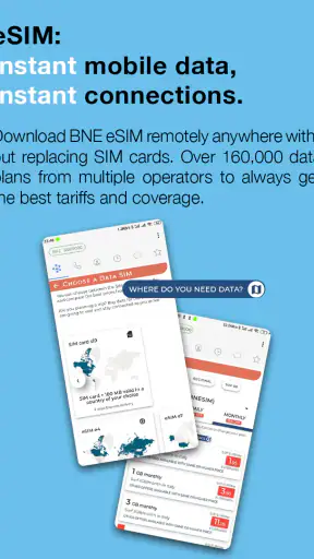 BNESIM: شريحة esim, رقم ثاني screenshot