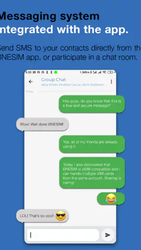 BNESIM: شريحة esim, رقم ثاني screenshot
