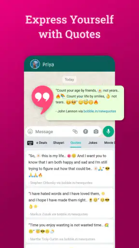 Bobble AI Keyboard screenshot