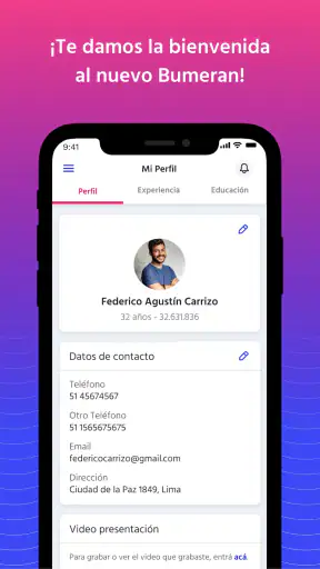Bumeran: búsquedas de trabajo screenshot