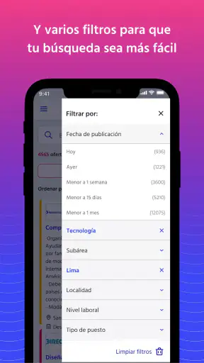 Bumeran: búsquedas de trabajo screenshot