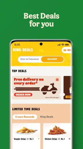Burger King India screenshot