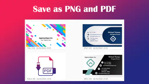 Business Card Maker screenshot