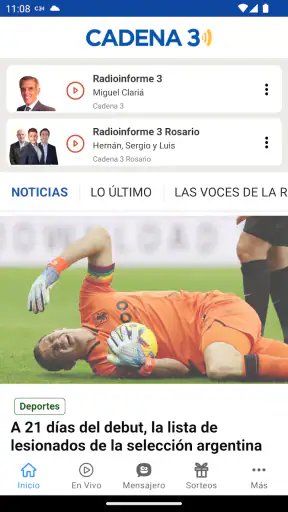 Cadena 3 Argentina screenshot