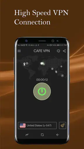 CAFE VPN - Fast Secure VPN App screenshot