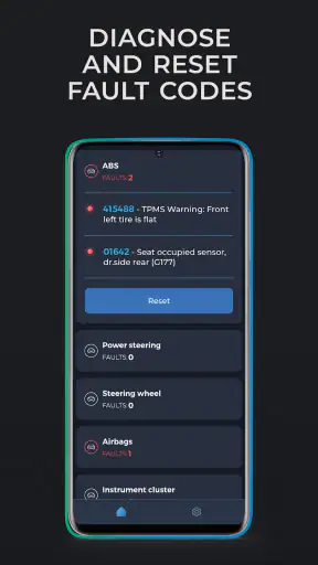 Carista OBD2 screenshot