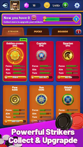 Carrom Lite-Board Offline Game screenshot