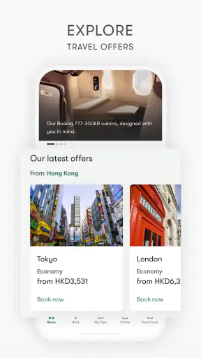 Cathay Pacific screenshot