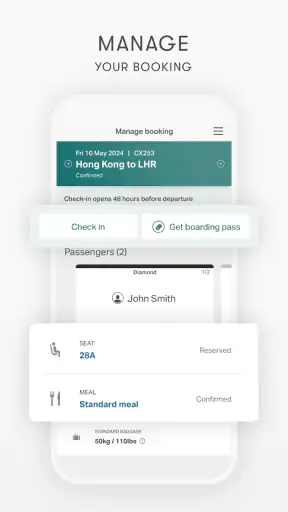 Cathay Pacific screenshot