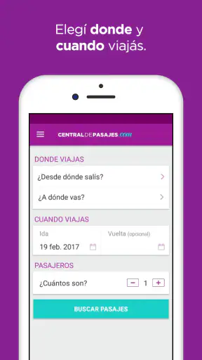 Central de Pasajes screenshot