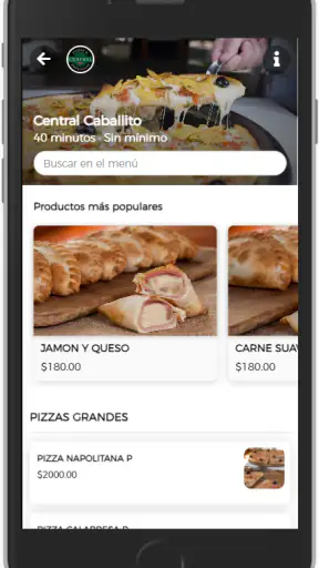 Central de pizzas y empanadas screenshot