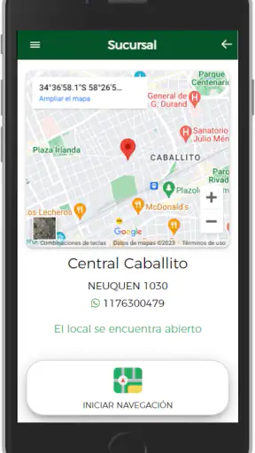 Central de pizzas y empanadas screenshot