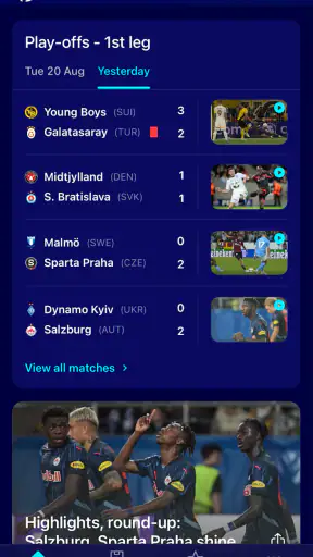 Champions League Official screenshot