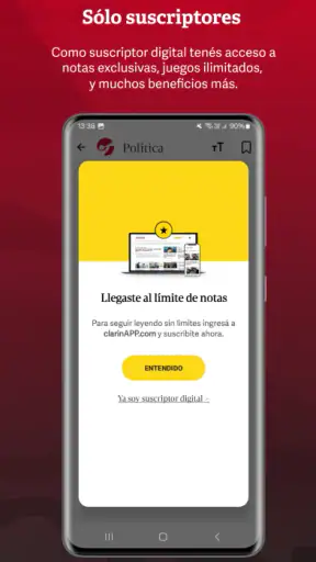 Clarín screenshot