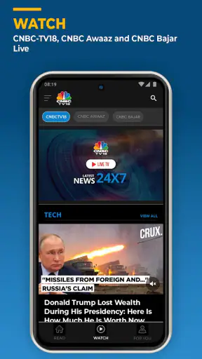 CNBC-TV18: Business News screenshot