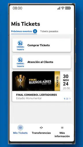 CONMEBOL Tickets screenshot