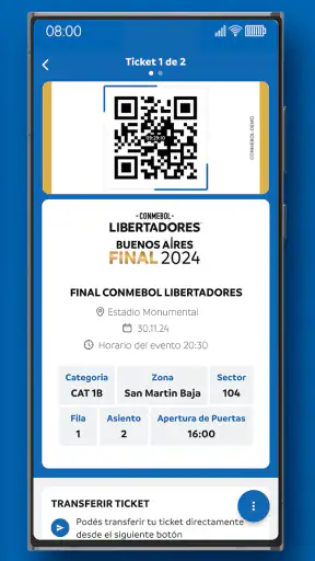 CONMEBOL Tickets screenshot
