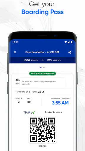 Copa Airlines screenshot