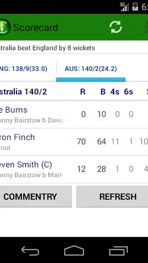 CricInstant Cricket Scores screenshot