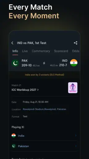 Cricket Bazar: Live Score screenshot