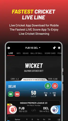 Cricket Mazza 11 Live Line screenshot