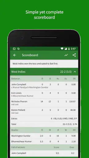 Cricket Scorer screenshot