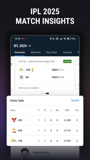 CricLive :Live Score Live line screenshot