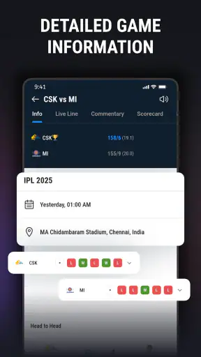 CricLive :Live Score Live line screenshot