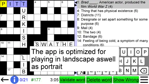 Crossword Unlimited screenshot