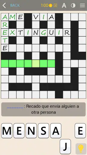 Crosswords Spanish crucigramas screenshot