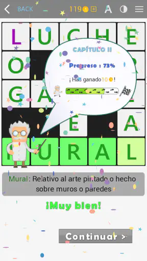 Crosswords Spanish crucigramas screenshot