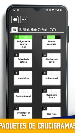 Crucigramas en Español screenshot