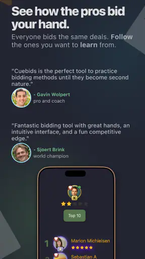Cuebids screenshot
