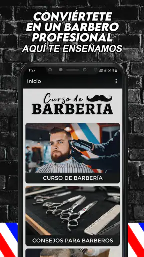 Curso de Barberia y Peluquería screenshot