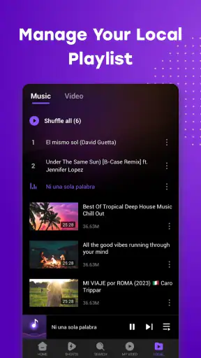 DailyTube - media player screenshot
