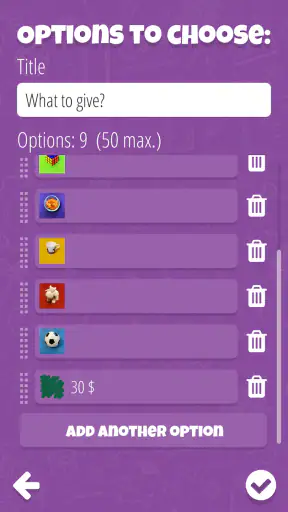 Decision Roulette screenshot