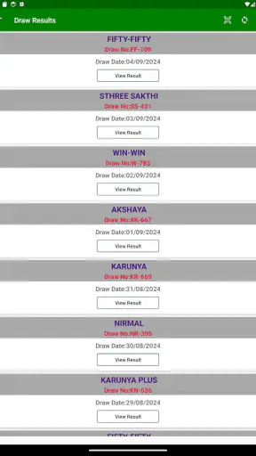 DhanaYogam Lottery Result screenshot
