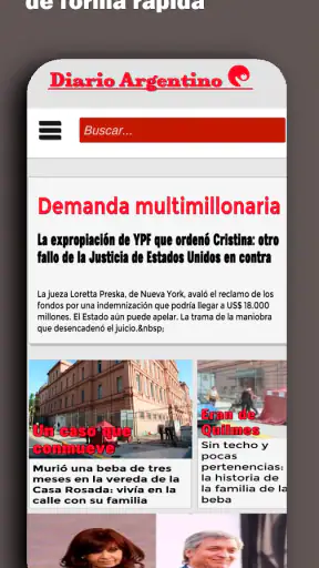 Diario Clarin screenshot