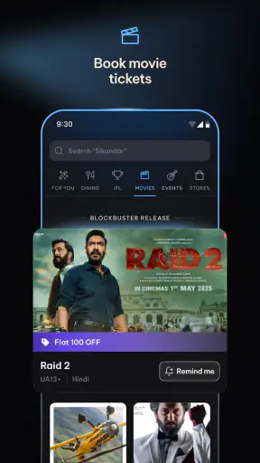 District: Movies Events Dining screenshot