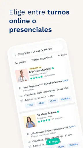 Doctoralia: pedí turnos online screenshot