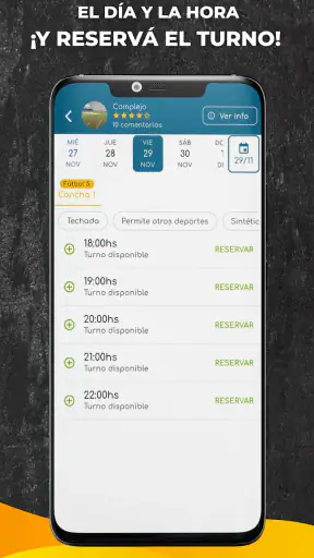 Donde Juego Reserva de canchas screenshot