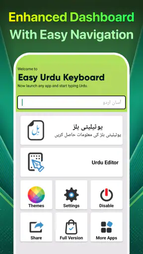 Easy Urdu Keyboard اردو Editor screenshot