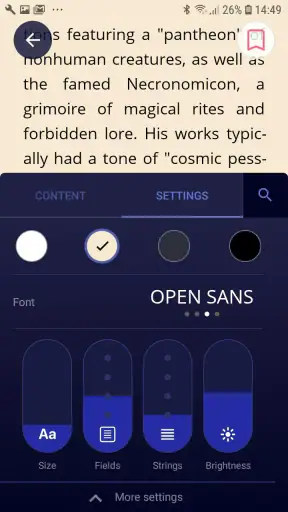 eBoox: ePub PDF e-book Reader screenshot