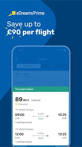 eDreams: Flights, Hotels, Cars screenshot