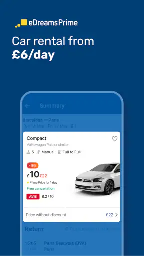 eDreams: Flights, Hotels, Cars screenshot