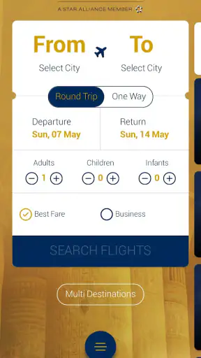 EGYPTAIR screenshot