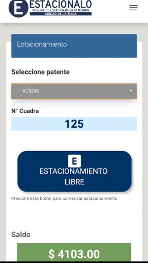 Estacionalo screenshot
